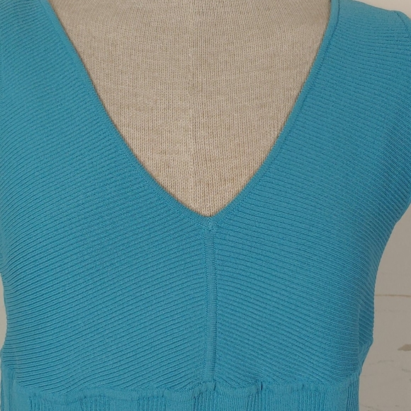 Evan Picone Sleeveless Top size L Turquoise (F) - Picture 2 of 6